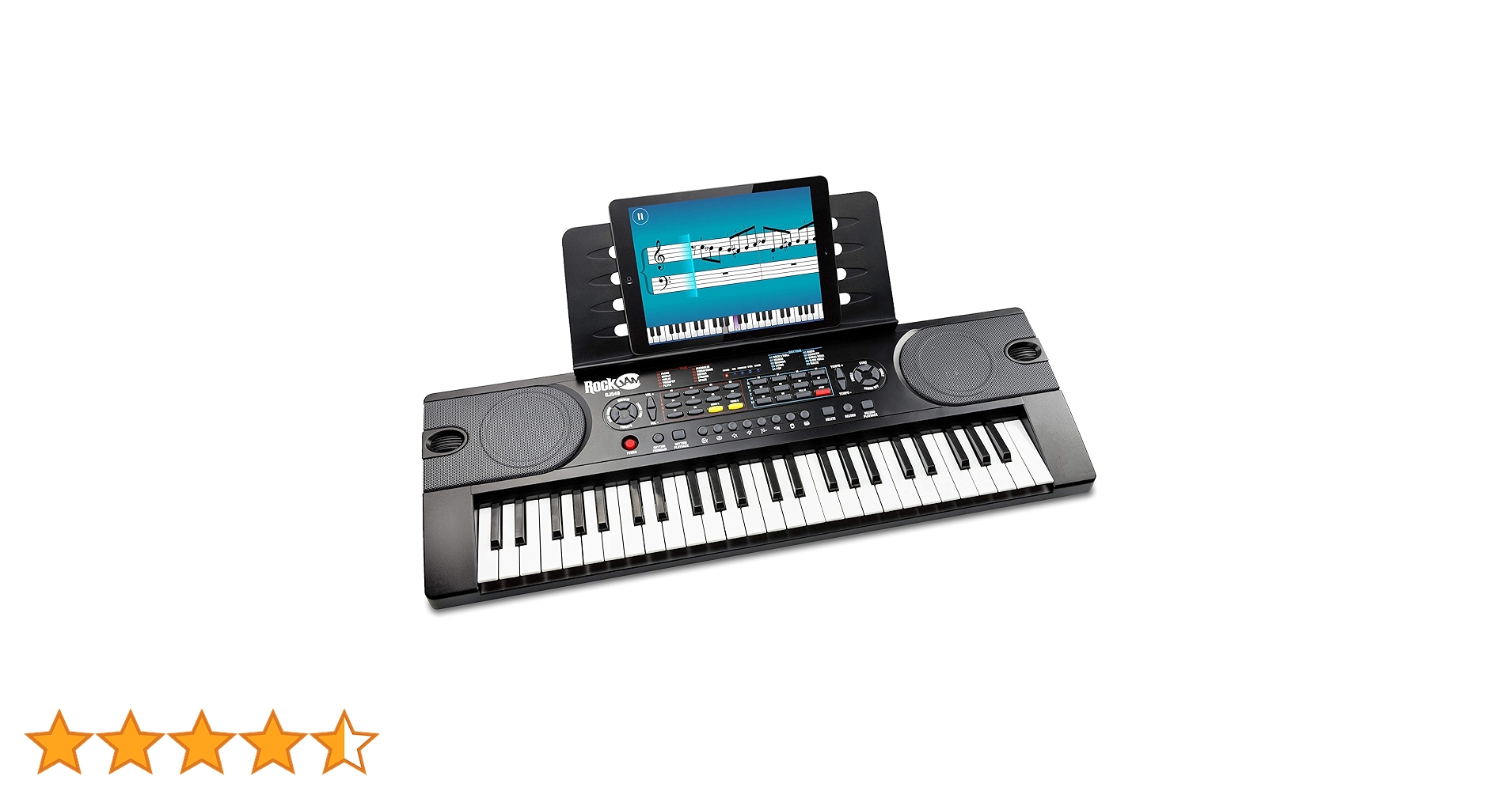 鍵盤楽器 RJ Amazon | RockJam 49鍵 電子キーボード RJ549 【電源アダプター、譜面